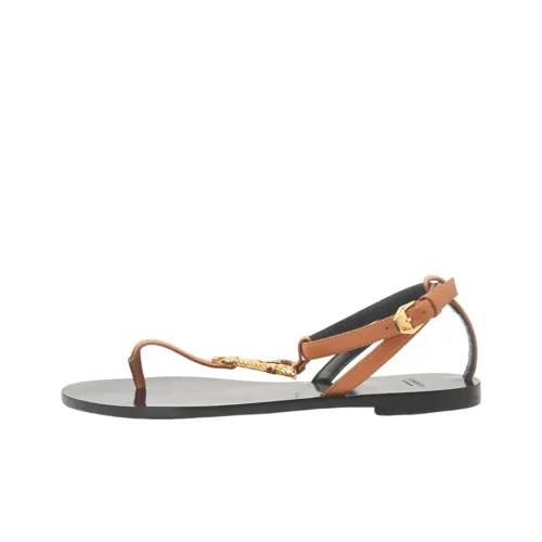 VERSACE Стильные сандалии женские коричневые черные