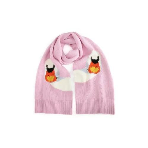 JW Anderson Вязаные шарфы Розовый Мужской