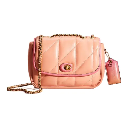 COACH Pillow Напп Кожа Сумка через плечо Сумка на плечо Женская Розовая