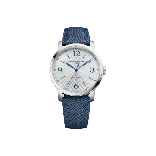 Baume & Mercier Автоматический Механический Мужской Часы Classima Collection 42,1мм*39,05мм*8,2мм Серебряные