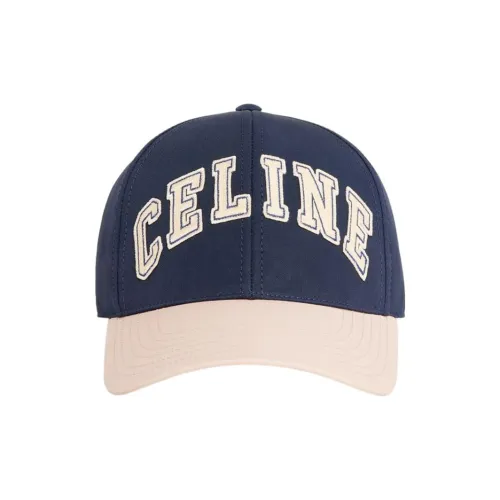 CELINE Хлопок Кепки Мужские Темно-синий
