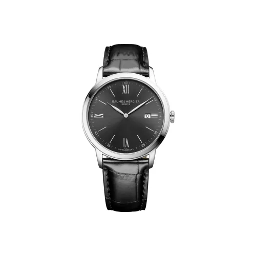 Baume Mercier Classima Collection Кварцевый механизм Мужские часы Часы 42 мм Черный циферблат