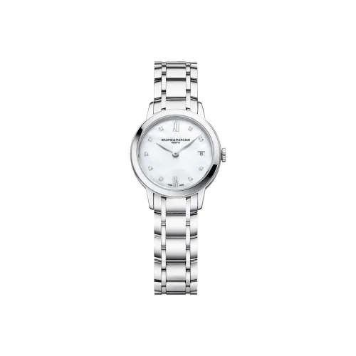 Baume & Mercier Кварцевый механизм Женские часы Classima Collection, 27 мм, белые