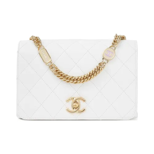 CHANEL Овчина Сумка через плечо Сумка Mini Женская Белая