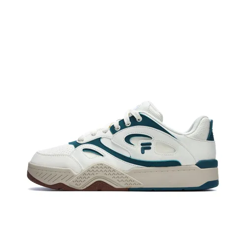 FILA FUSION KJ7 SKB Slip-resistant и дышащие низкие кроссовки для скейтбординга мужские белые и синие