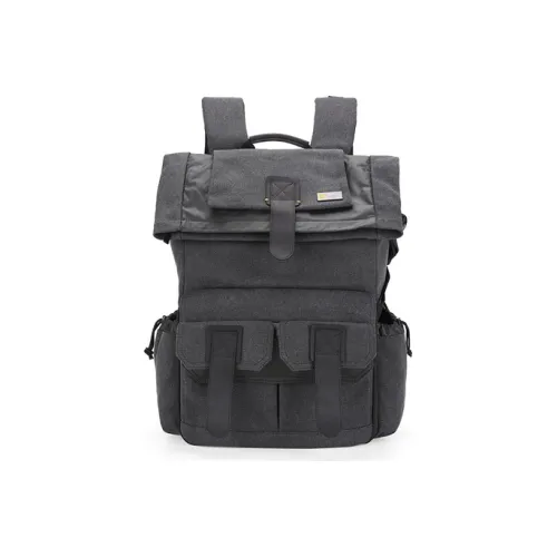 NATIONAL GEOGRAPHIC Ткань Альпинистский рюкзак Рюкзак Стандартный Унисекс Ночной черный Теплый серый