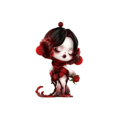POP MART Коллаборация Edition Skullpanda Прозрачный Слепой Бокс с Карточкой