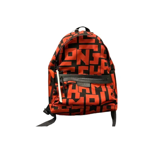 LONGCHAMP Le Pliage Ткань с коровьей кожей Рюкзак Маленький Женский Апельсин