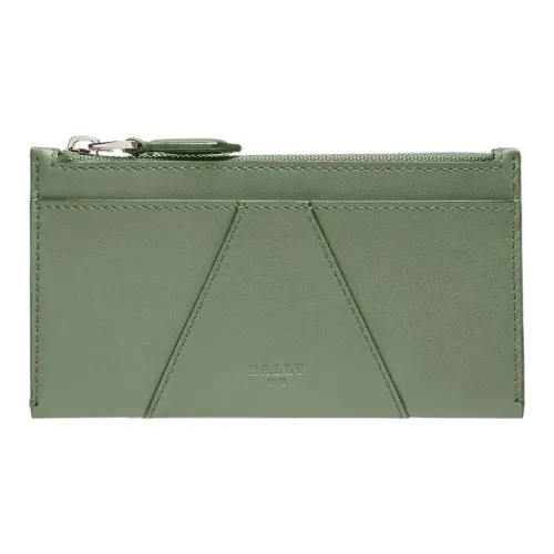 BALLY Smooth Calfskin Wallet Women's Green
