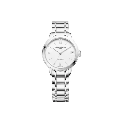 Baume & Mercier Автоматический механический механизм Женские Classima Collection Часы 31,5 мм Белый