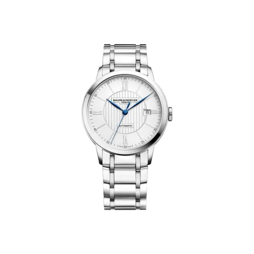Baume & Mercier Автоматический Механический Механизм Мужские Часы Classima Collection 40 мм Белые
