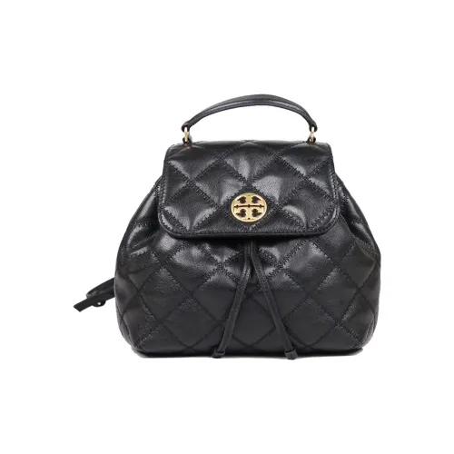 TORY BURCH Кожа Рюкзак Маленький Женский Черный Золото