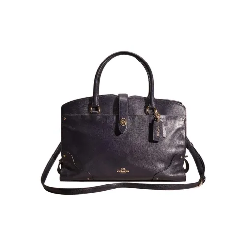 COACH Mercer GRAIN LEATHER Доска для ноутбука Сумка через плечо Большая Мужская Черная