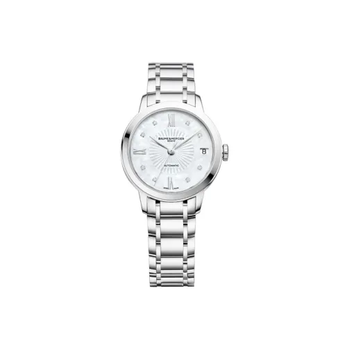 Baume & Mercier Автоматический механический механизм Женские часы 31,5 мм Серебряный