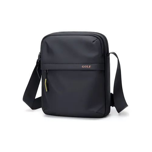 GOLF Ткань Сумка через плечо Сумка на плечо Стандартная Мужская Туманно-черная