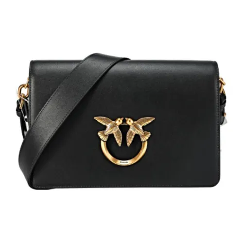 PINKO Сумка через плечо из коровьей кожи женская черная