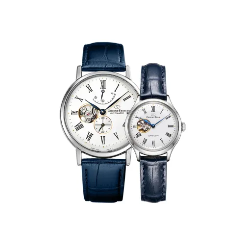 ORIENT STAR Автоматический Механический Механизм Часы 40 мм Унисекс Белый Циферблат RE DWAV0007S00BRE DWND0005S00B