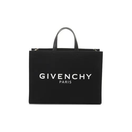 GIVENCHY Cabas Series Холст Сумка через плечо Сумка среднего размера Женская Черная