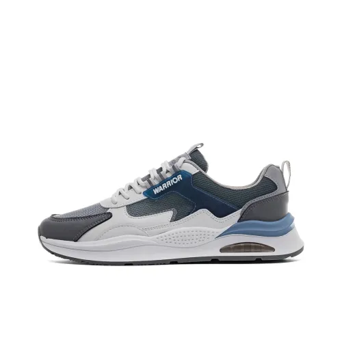 Warrior Wing Series Slip-Resistant Abrasion-Resistant Breathable Low-Top Casual Shoes Men's Gray White Warrior Wing Series Противоскользящие Износостойкие Дышащие Низкие Кеды Повседневные Мужские Серый Белый