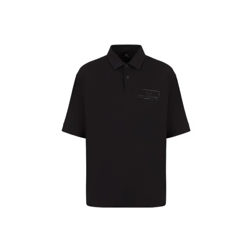 ARMANI EXCHANGE Мужская черная поло рубашка