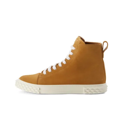 Giuseppe Zanotti GZ Blabber Ecoblabber Высокие Топы Стильные Скейтбординг Мужские Светло-Коричневые