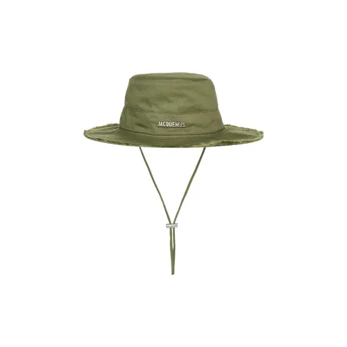 Jacquemus Cotton Bucket Hats Зеленый Мужской