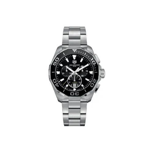 TAG HEUER Кварцевый механизм Мужские часы Часы 43 мм Черный циферблат