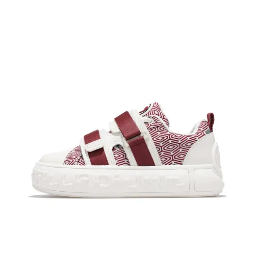 Палладий Skate Pallanote Low Топ Кроссовки для скейтбординга Мужской Бордовый Белый