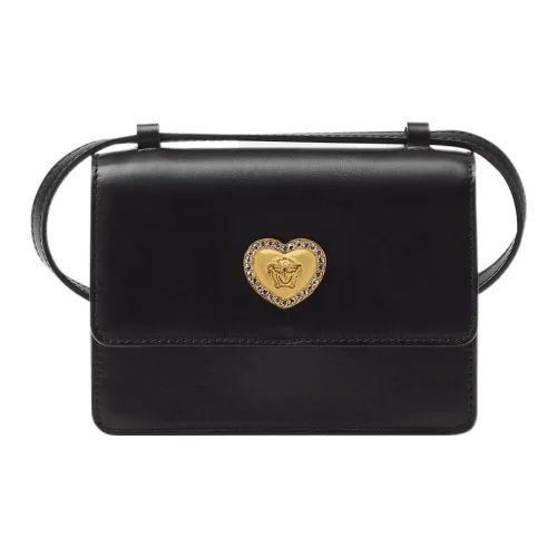 VERSACE Сумка через плечо из коровьей кожи Маленькая Детская Черная