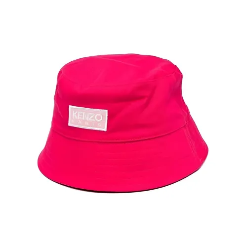 KENZO Cotton Bucket Hats Красный Kids