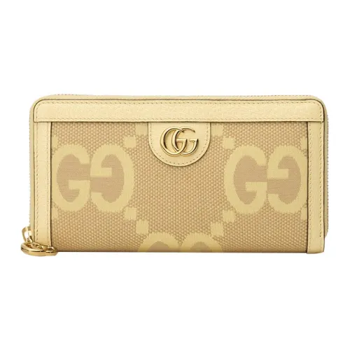 GUCCI Ophidia Холст и Кожа Кошелек Стандартный Женский Желтый