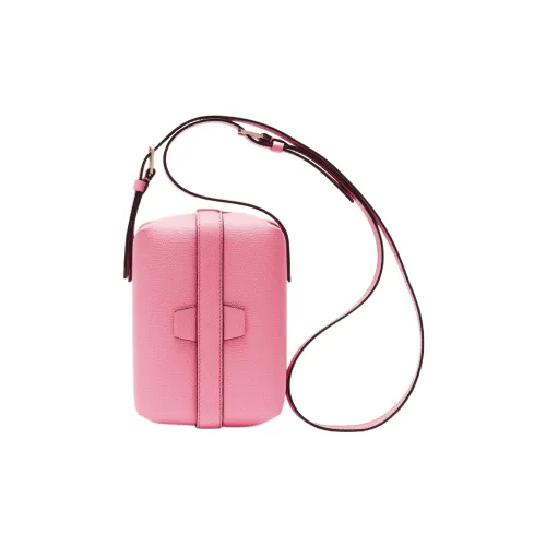 Valextra Tric Trac Телячья кожа Коробка Сумка Сумка Сумка через плечо Сумка через плечо Женская Розовая