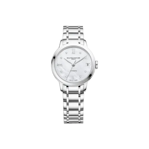 Baume & Mercier Автоматический механический механизм Женские Classima Collection Часы 31 мм Белый