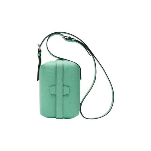 Valextra Tric Trac Телячья кожа Коробка Сумка Сумка Сумка через плечо Сумка через плечо Женская Мятно-зеленая