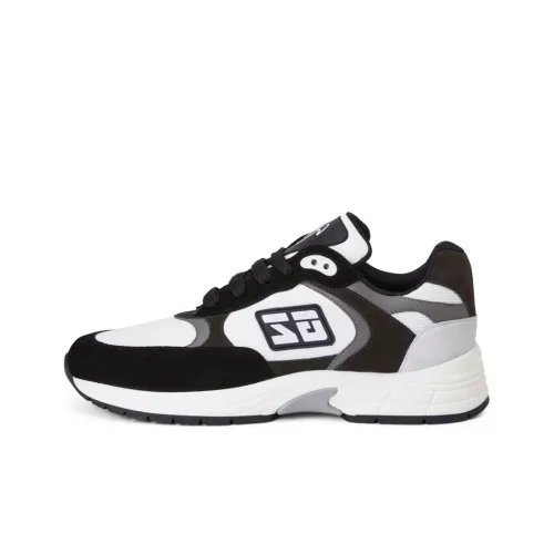 Giuseppe Zanotti GZ Runner Low Топ Спортивная Повседневная Обувь Мужская Черная Серый