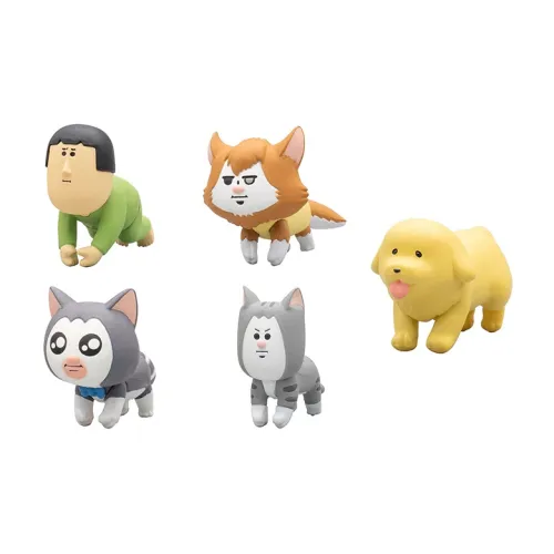 BANDAI Hugcot Коллекция Mameki Chimameko Neat And Orderly Everyday Life Lucky Draw Целая коробка 5 шт