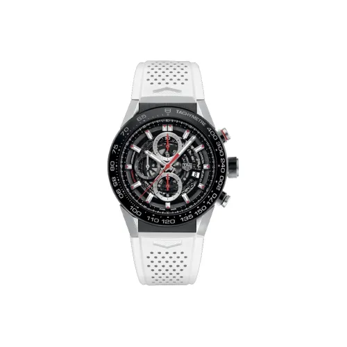 TAG HEUER Автоматический Механический Механизм Мужские Часы Часы 45 мм Черный Циферблат
