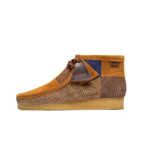 Clarks Мужские повседневные туфли MID Топ Коричневый Мужской