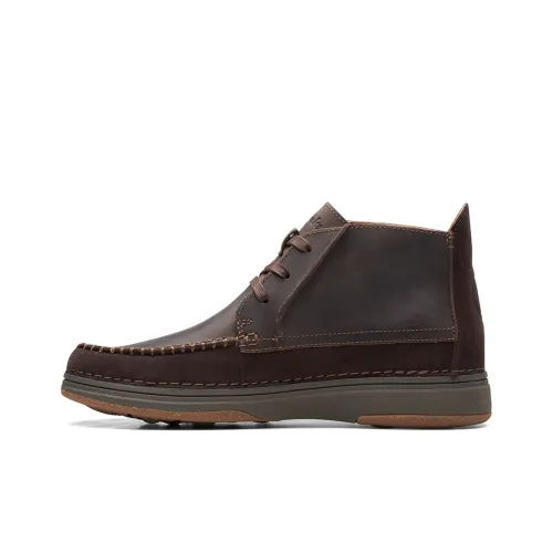Clarks Мужская повседневная обувь MID Топ Темно-коричневый Мужской