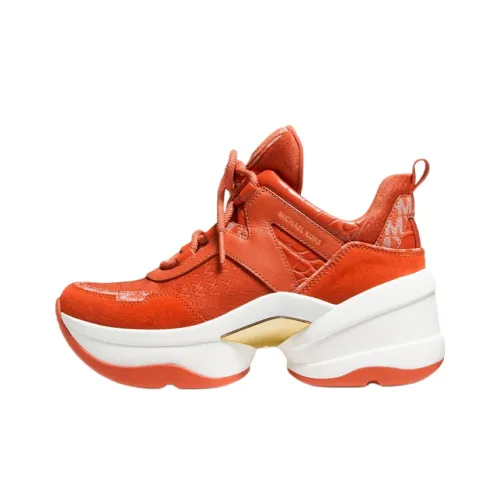 MICHAEL KORS Низкий Топ Обувь с Платформой Женская Оранжевая