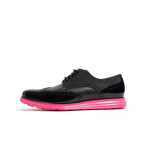 COLE HAAN Повседневные кожаные туфли с низким верхом, черные и розовые, мужские