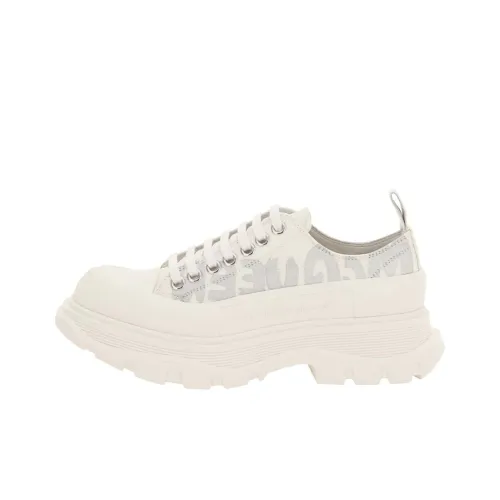 Alexander McQueen Tread Slick Low Топ Обувь на платформе Женская Белая