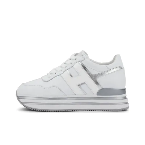 HOGAN H222 Низкий Топ Обувь на Платформе Женская Белая