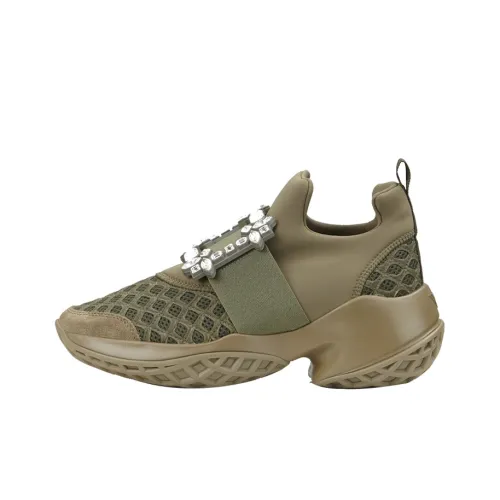 Roger Vivier Низкий топ обувь на платформе женская армейский зеленый