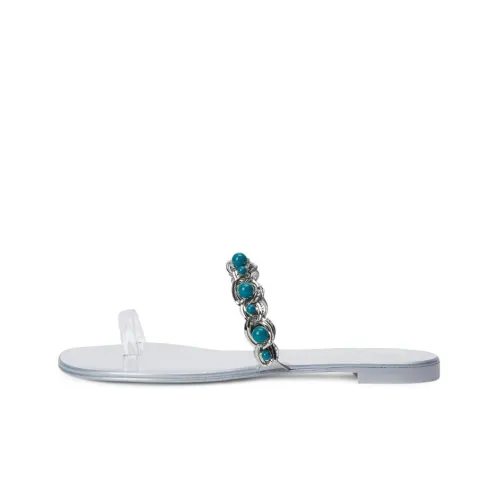 Giuseppe Zanotti GZ Шлепанцы Женские Серебряные