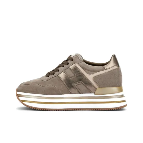 HOGAN Midi Low Топ Обувь на платформе Женская Коричневая