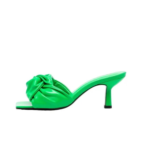 By Far Слипоны Женские Зеленые