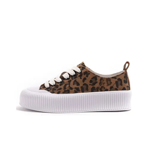 STEVE MADDEN Повседневный Низкий Топ с Леопардовым Принтом Женский