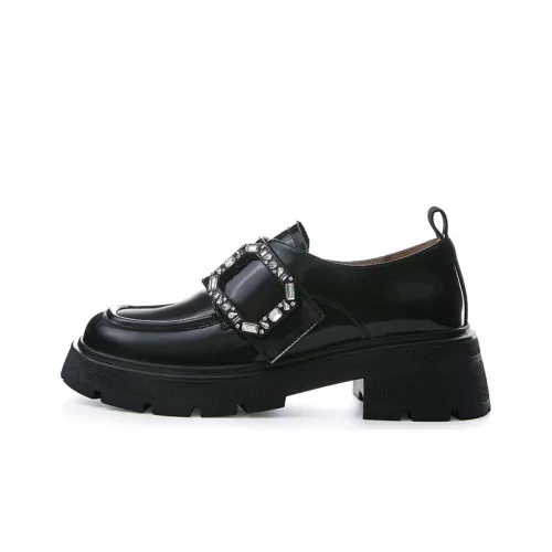 Marie Claire Лоферы 5 см Женские Полночь Париж Черный