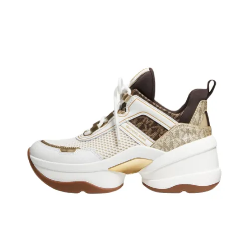 MICHAEL KORS OLYMPIA MID Топ Обувь на платформе Женская Белая